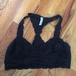 Black lace Free People bralette